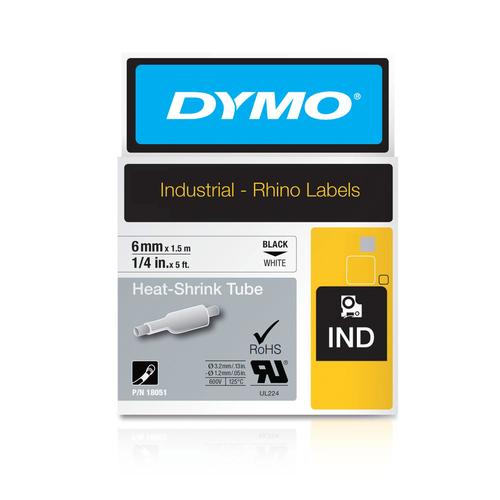 DYMO 18051 labelprinter-tape Zwart op wit - Image 1