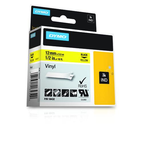 DYMO 18432 labelprinter-tape Zwart op geel - Image 3