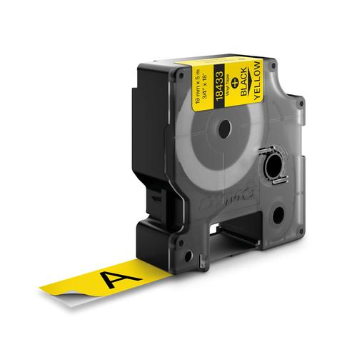 DYMO 18433 labelprinter-tape Zwart op geel - Image 4