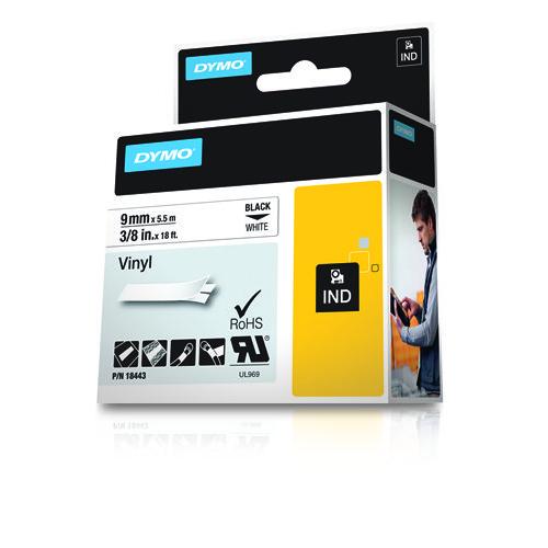 DYMO 18443 labelprinter-tape Zwart op wit - Image 2