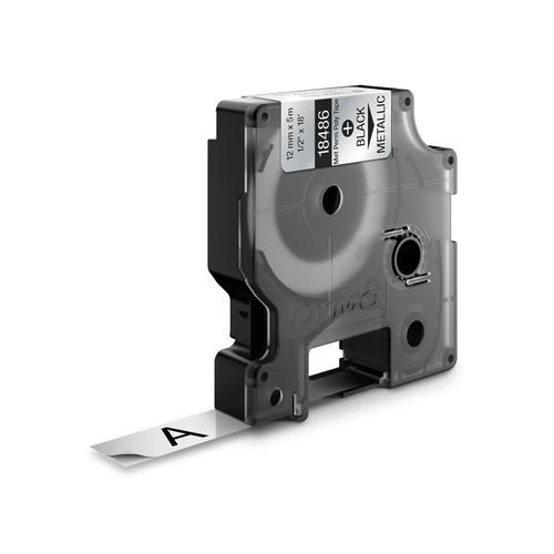 DYMO 18486 labelprinter-tape Zwart op metallic - Image 4