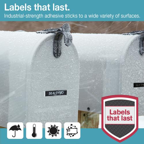 DYMO D1 -Durable Labels - Black on White - 12mm x 5.5m - Image 10