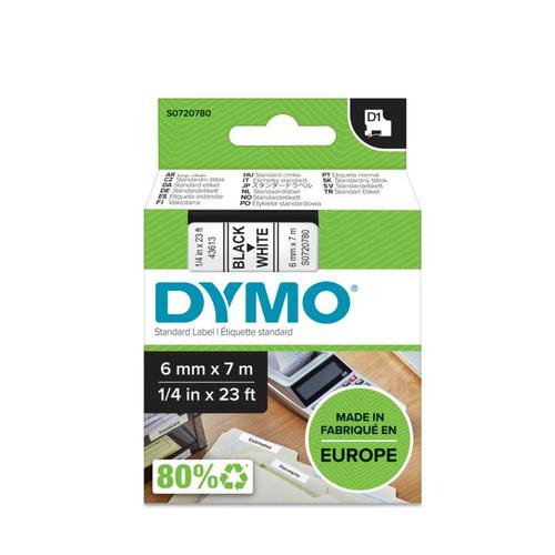 DYMO D1 -Standard Labels - Black on White - 6mm x 7m - Image 10