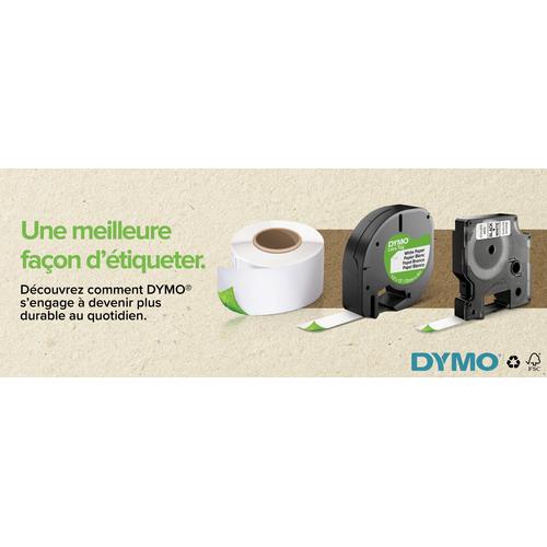 DYMO D1 -Standard Labels - White on Black - 19mm x 7m - Image 7