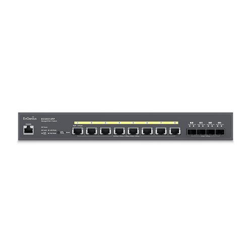 EnGenius ECS5512FP netwerk-switch Managed L2+ 10G Ethernet (100/1000/10000) Power over Ethernet (PoE) Zwart - Image 2