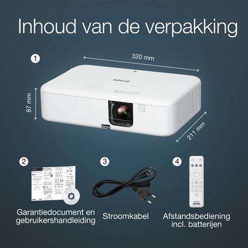 Epson CO-FH02 Smart Full HD-projector, 3000 lumen, scherm van maximaal 391 inch - Image 8