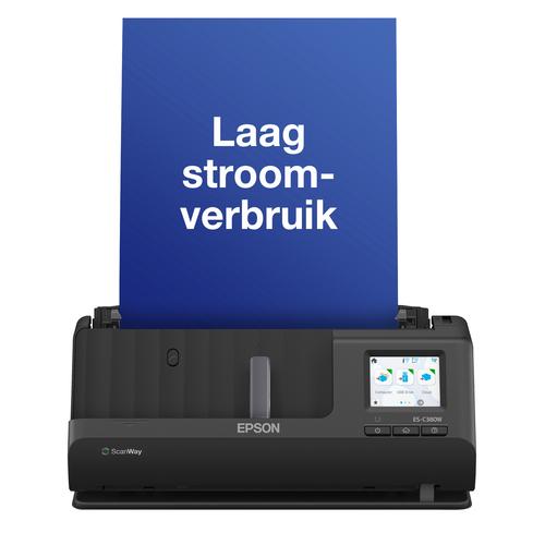 Epson ES-C380W compacte A4-documentscanner met Wi-Fi-connectiviteit en U-traject - Image 2