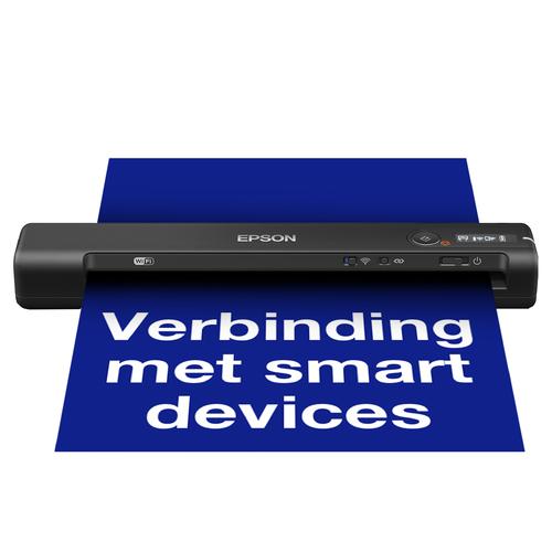 Epson WorkForce ES-60W, snelle draadloze mobiele A4-scanner met Wi-Fi-connectiviteit, ScanSmart-technologie en LCD-scherm - Image 2