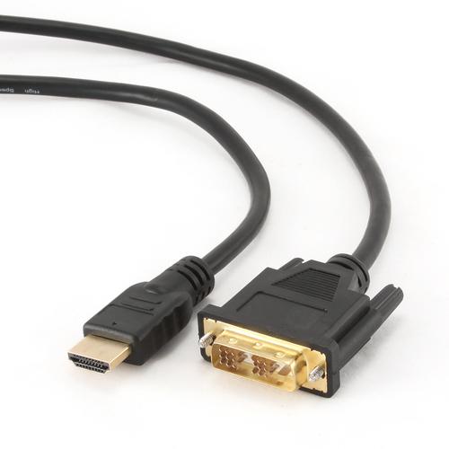 Gembird 3m, HDMI/DVI, M/M DVI-D Zwart - Image 2