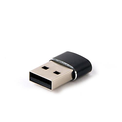 Gembird A-USB2-AMCF-02 tussenstuk voor kabels USB A USB C Zwart - Image 1