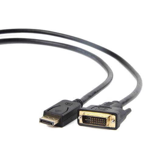 Gembird CC-DPM-DVIM-1M video kabel adapter DisplayPort DVI Zwart - Image 1