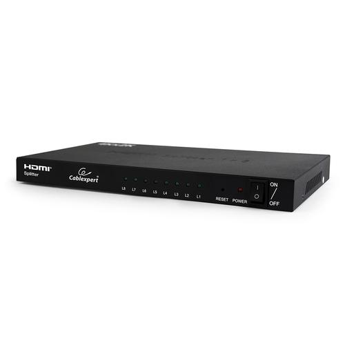Gembird DSP-8PH4-03 video splitter HDMI 8x HDMI - Image 1