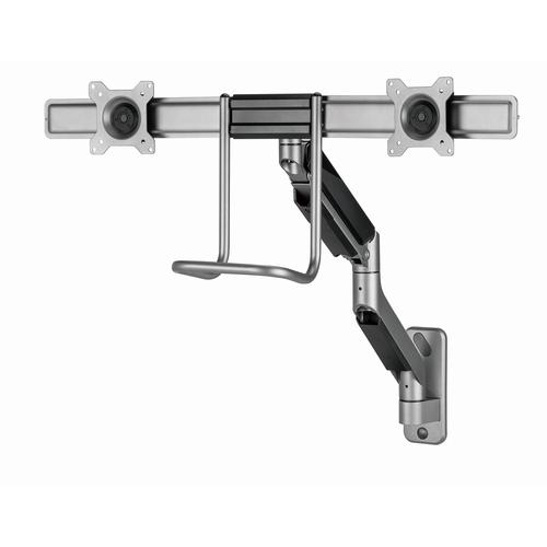 Gembird Laikiklis Adjustable wall 2-display mounting arm 17-32inch iki 8kg - Image 5