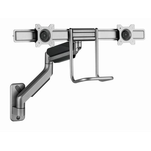 Gembird Laikiklis Adjustable wall 2-display mounting arm 17-32inch iki 8kg - Image 7