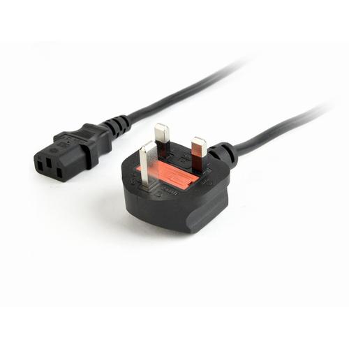 Gembird PC-187 electriciteitssnoer Zwart 1,8 m C13 stekker 3-pin - Image 2
