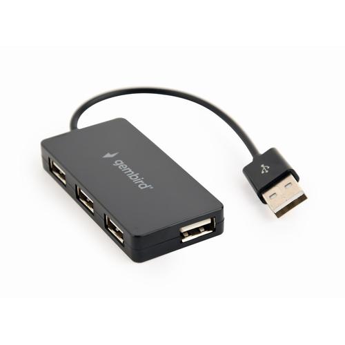Gembird UHB-U2P4-04 interface hub USB 2.0 480 Mbit/s Zwart - Image 2