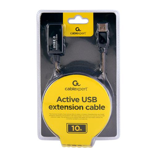 Gembird USB A/USB A M/F 10m USB-kabel USB 2.0 Zwart - Image 3
