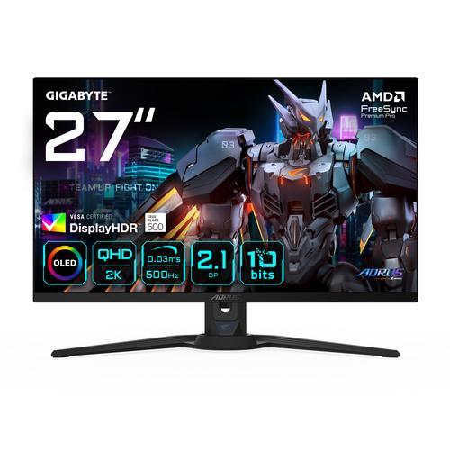 GIGABYTE AORUS FO27Q5P computer monitor 68,6 cm (27") 2560 x 1440 Pixels Quad HD QD-OLED Zwart - Image 1