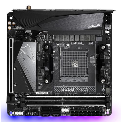 GIGABYTE B550I AORUS PRO AX moederbord AMD B550 Socket AM4 mini ITX - Image 2