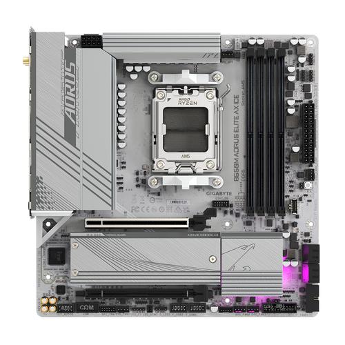 GIGABYTE B650M AORUS ELITE AX ICE moederbord AMD B650 Socket AM5 micro ATX - Image 2