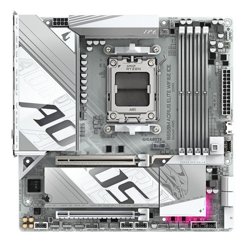 GIGABYTE B850M AORUS ELITE WIFI6E ICE AMD B850 Socket AM5 micro ATX - Image 2