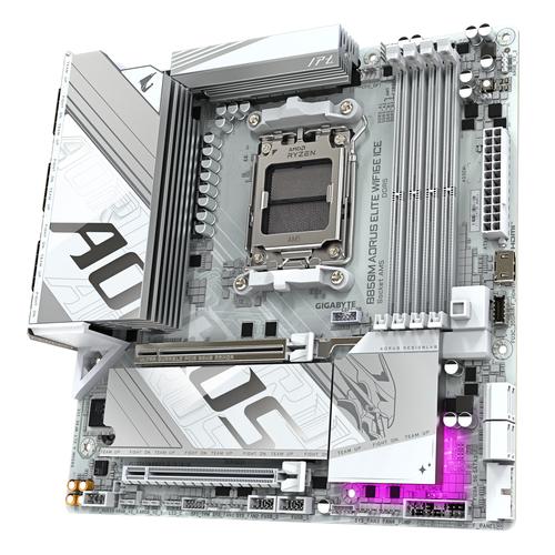 GIGABYTE B850M AORUS ELITE WIFI6E ICE AMD B850 Socket AM5 micro ATX - Image 4