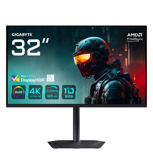 GIGABYTE MO32U computer monitor 80 cm (31.5") 3840 x 2160 Pixels 4K Ultra HD OLED Zwart - Image 1