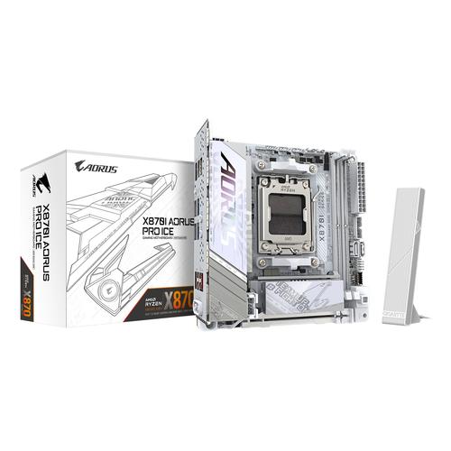 GIGABYTE X870I AORUS PRO ICE moederbord AMD X870 Socket AM5 Micro ITX - Image 1