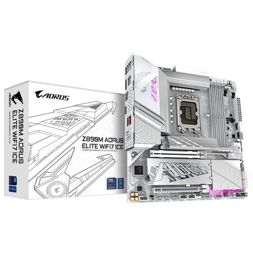 GIGABYTE Z890M AORUS ELITE WIFI7 ICE Intel Z890 LGA 1851 (Socket V1) ATX - Image 1