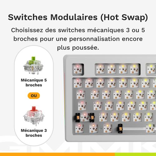 Glorious Gaming GMMK 3 100% Prebuilt toetsenbord Gamen USB QWERTY Amerikaans Engels Wit - Image 9