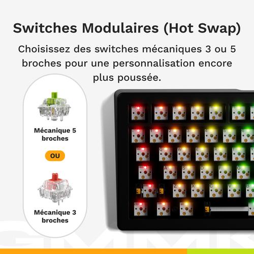 Glorious Gaming GMMK 3 75% Barebones toetsenbord Gamen USB Nee Zwart - Image 5