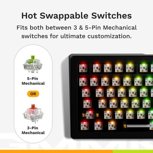 Glorious Gaming GMMK 3 75% Prebuilt toetsenbord Gamen USB AZERTY Frans Zwart - Image 10