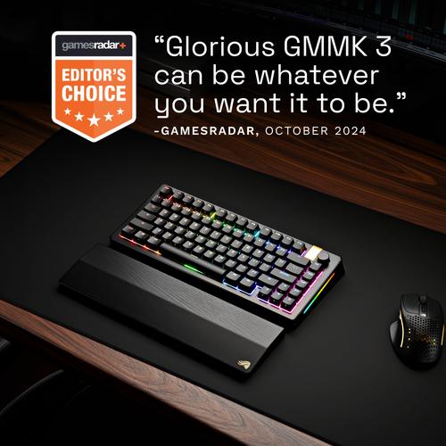 Glorious Gaming GMMK 3 PRO HE 75% Prebuilt toetsenbord Gamen RF-draadloos + Bluetooth QWERTY Amerikaans Engels Zwart - Image 2