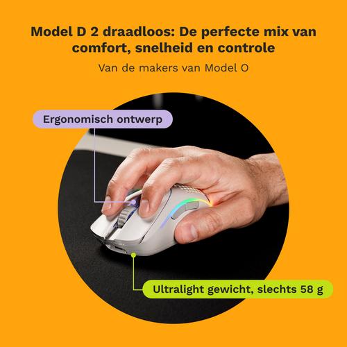 Glorious Gaming Model D 2 Wireless muis Gamen Rechtshandig RF Draadloos 19000 DPI - Image 10