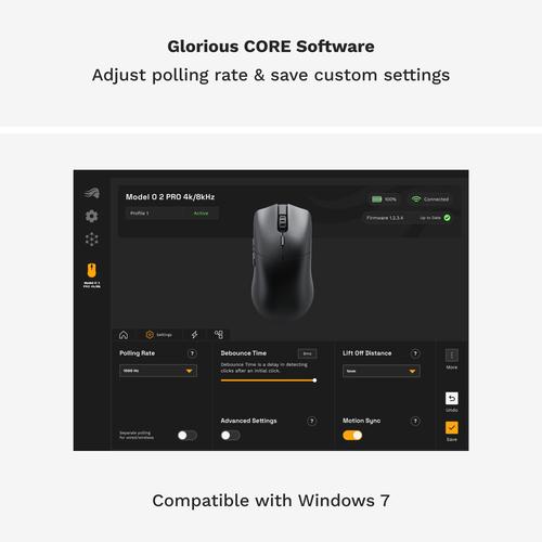 Glorious Gaming Model O 2 PRO Wireless muis Gamen Rechtshandig RF Draadloos Optisch 26000 DPI - Image 5