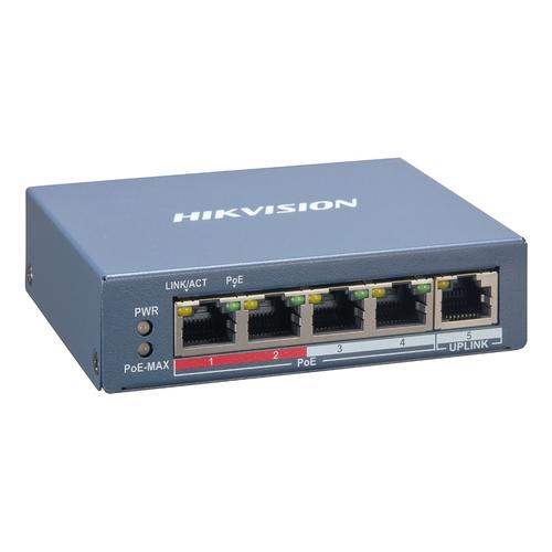 Hikvision DS-3E1105P-EI netwerk-switch Managed Fast Ethernet (10/100) Power over Ethernet (PoE) Blauw - Image 1