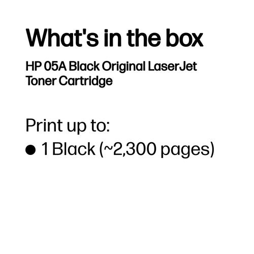HP 05A originele zwarte LaserJet tonercartridge - Image 2