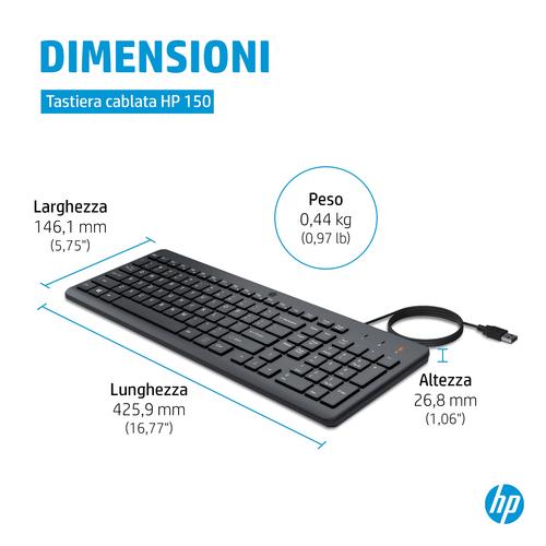 HP 150 Wired Keyboard - Image 9