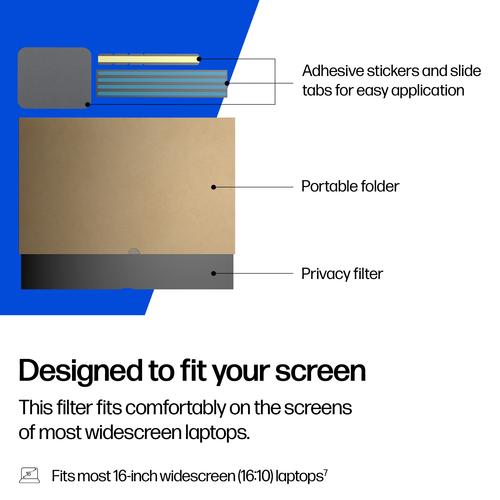 HP 16-inch Widescreen Laptop Privacy Filter - Image 8