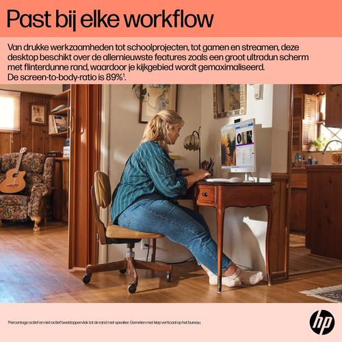 HP 24-cr0050nd AMD Ryzen™ 5 7520U 60,5 cm (23.8") 1920 x 1080 Pixels Alles-in-één-pc 8 GB LPDDR5-SDRAM 512 GB SSD Windows 11 Home Wi-Fi 6 (802.11ax) Zwart - Image 7