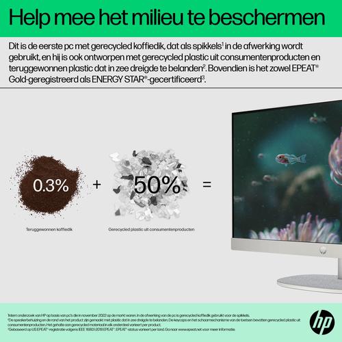 HP 24-cr0055nd Intel® Core™ i5 i5-1335U 60,5 cm (23.8") 1920 x 1080 Pixels Alles-in-één-pc 8 GB DDR4-SDRAM 512 GB SSD Windows 11 Home Wi-Fi 6 (802.11ax) Zwart - Image 2