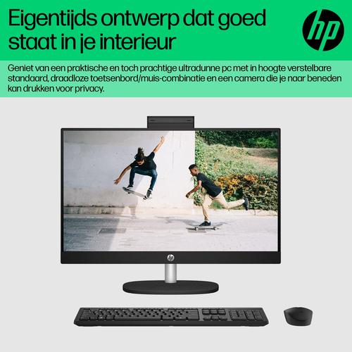 HP 24-cr0055nd Intel® Core™ i5 i5-1335U 60,5 cm (23.8") 1920 x 1080 Pixels Alles-in-één-pc 8 GB DDR4-SDRAM 512 GB SSD Windows 11 Home Wi-Fi 6 (802.11ax) Zwart - Image 3