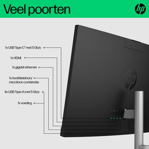 HP 24-cr0055nd Intel® Core™ i5 i5-1335U 60,5 cm (23.8") 1920 x 1080 Pixels Alles-in-één-pc 8 GB DDR4-SDRAM 512 GB SSD Windows 11 Home Wi-Fi 6 (802.11ax) Zwart - Image 4