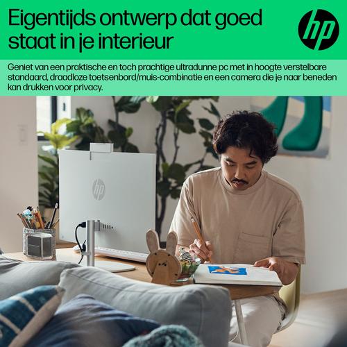 HP 24-cr0055nd Intel® Core™ i5 i5-1335U 60,5 cm (23.8") 1920 x 1080 Pixels Alles-in-één-pc 8 GB DDR4-SDRAM 512 GB SSD Windows 11 Home Wi-Fi 6 (802.11ax) Zwart - Image 7