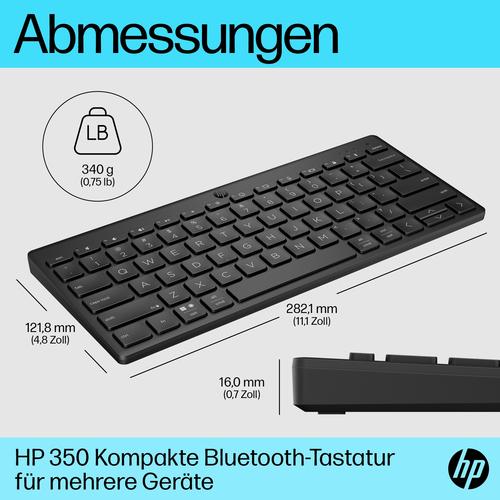 HP 350 Compact Multi-Device Bluetooth Keyboard - Image 6