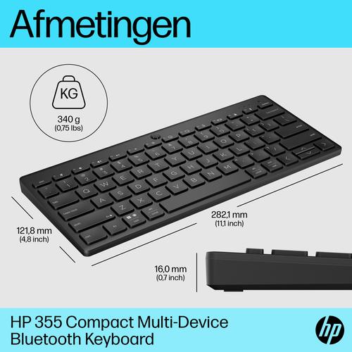 HP 355 compact Bluetooth-toetsenbord voor meerdere apparaten - Image 7