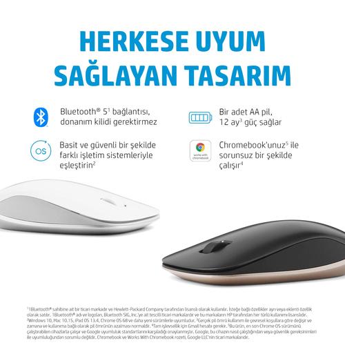 HP 410 Slim Silver Bluetooth-muis - Image 3