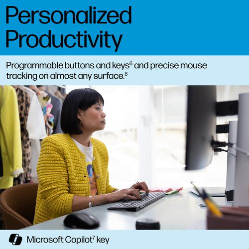 HP 720 Multi-Device Rechargeable Wireless Keyboard and Mouse Combo - Image 6