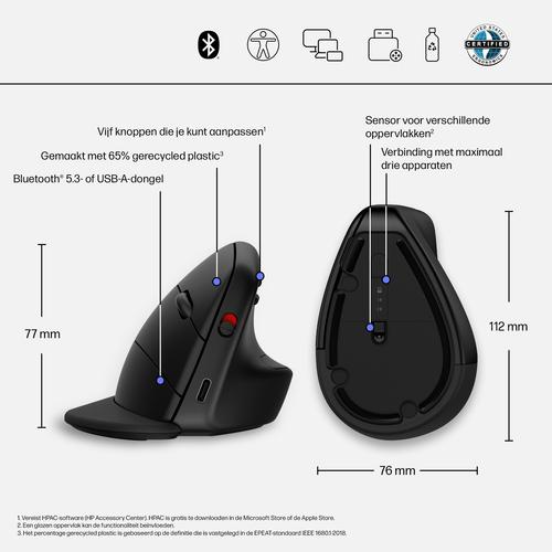 HP 920 Ergonomic Wireless Mouse - Image 2