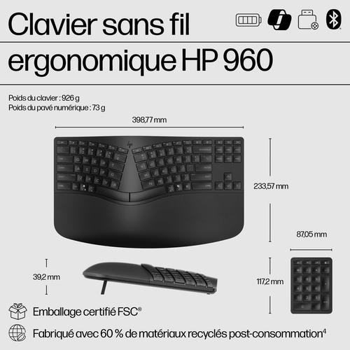 HP 965 Ergonomic Wireless Keyboard - Image 4